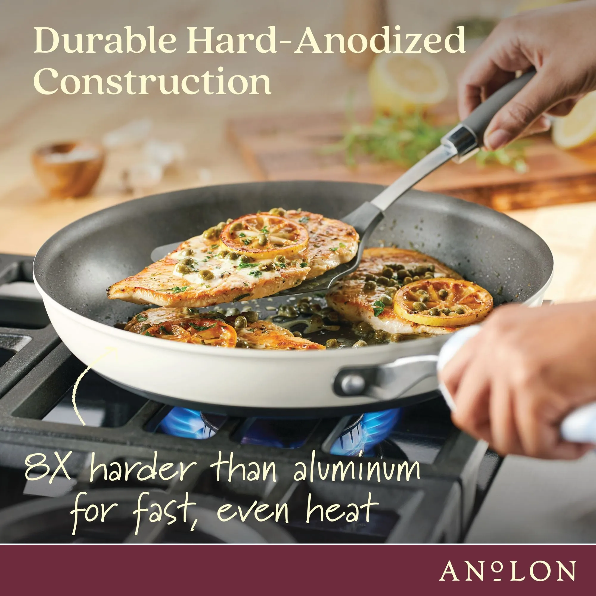 10-Piece Hard Anodized Nonstick Cookware Set
