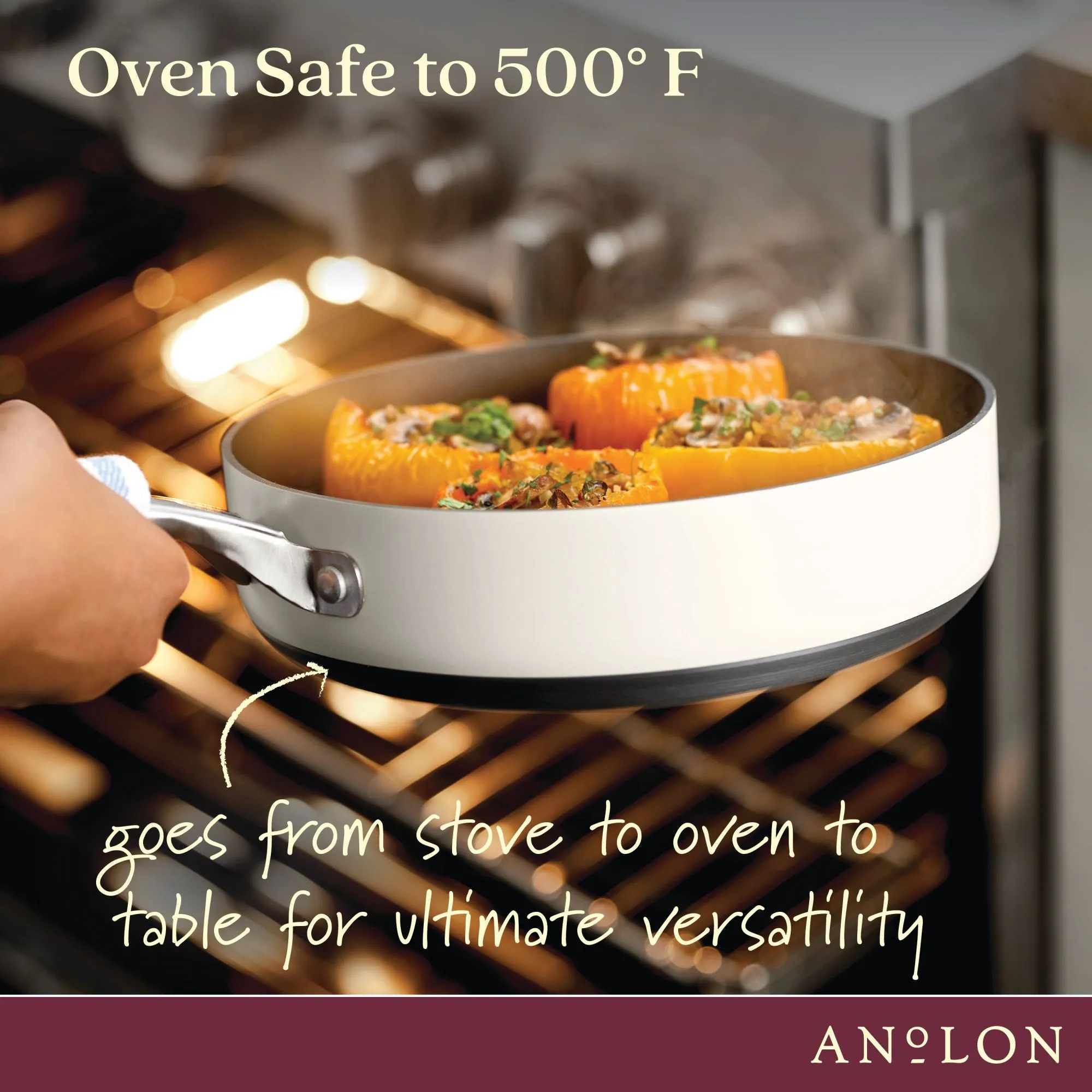 10-Piece Hard Anodized Nonstick Cookware Set
