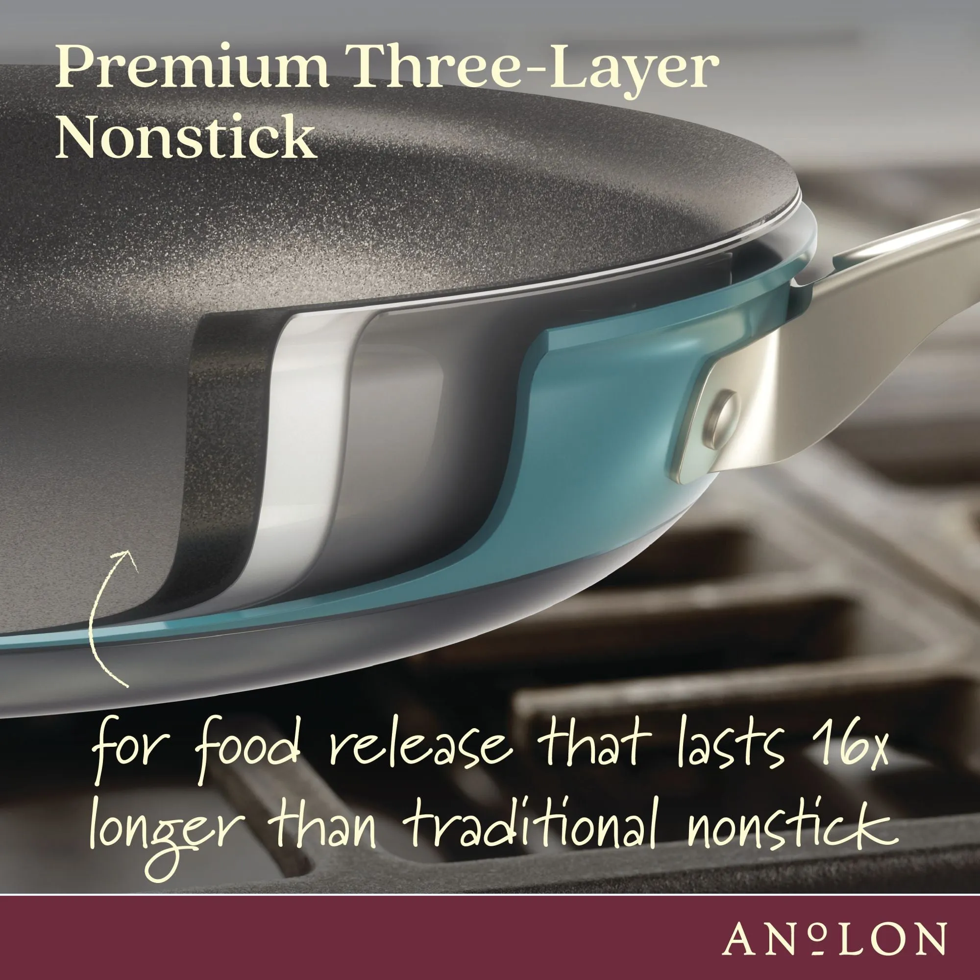10-Piece Hard Anodized Nonstick Cookware Set
