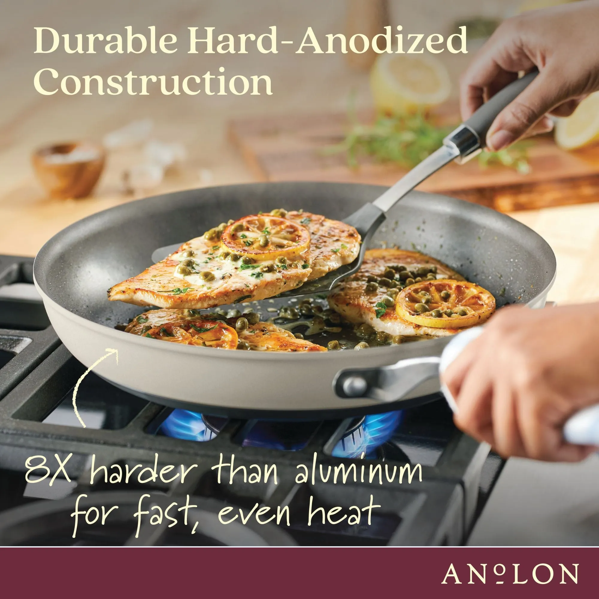 10-Piece Hard Anodized Nonstick Cookware Set
