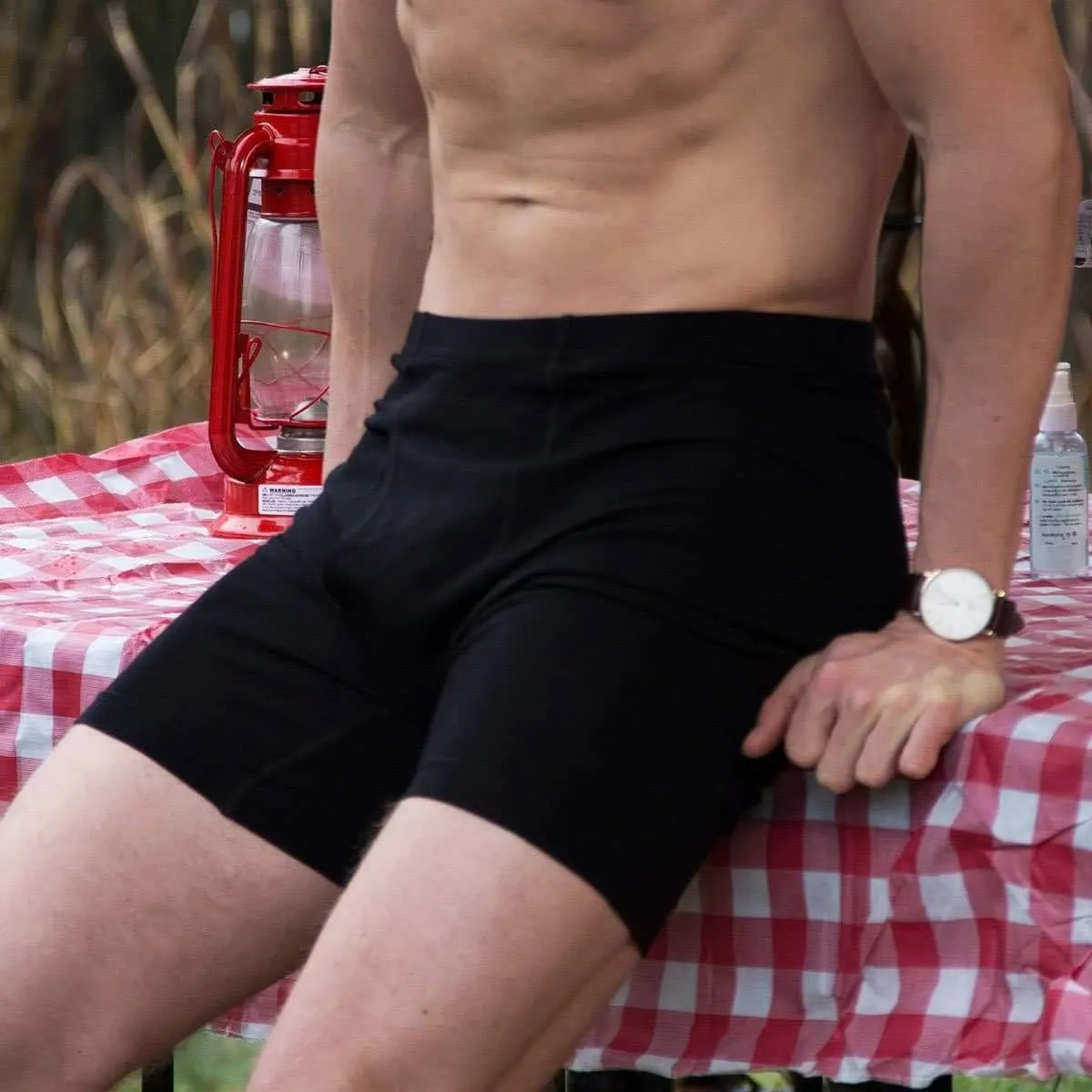 100% Merino Wool Mens Lightweight Boxer Brief - Moisture Wicking - Soft and Breathable Underwear