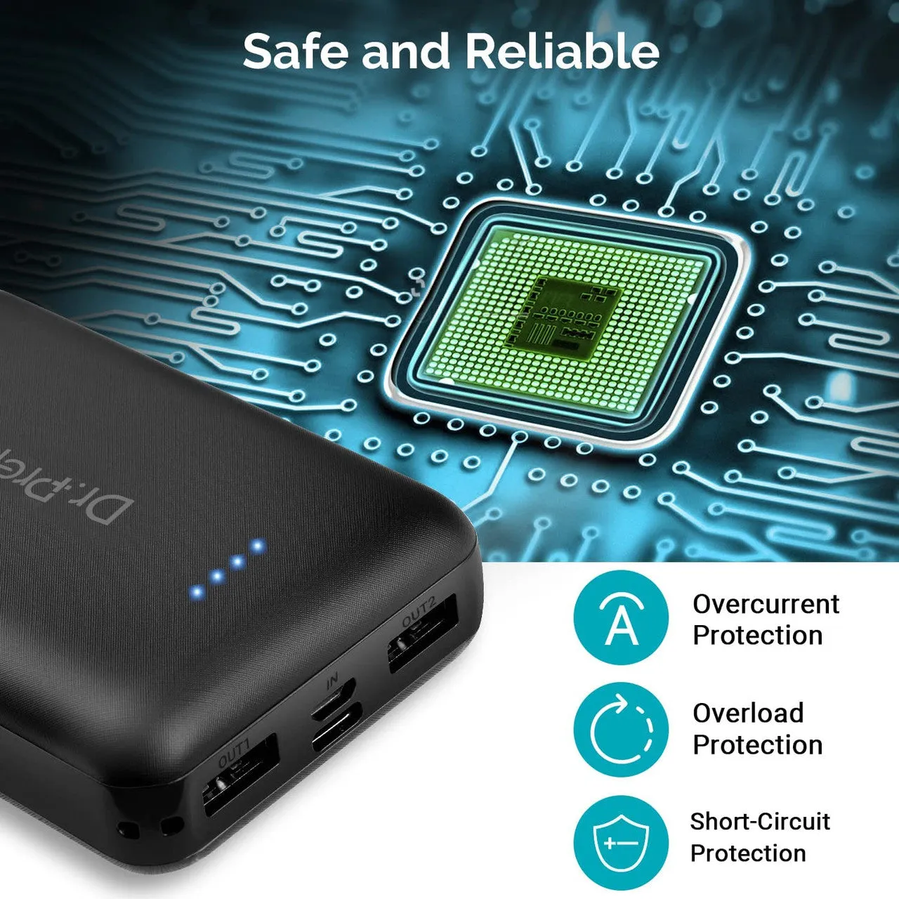 10000mAh Portable Power Bank for Heated Vest and Jacket