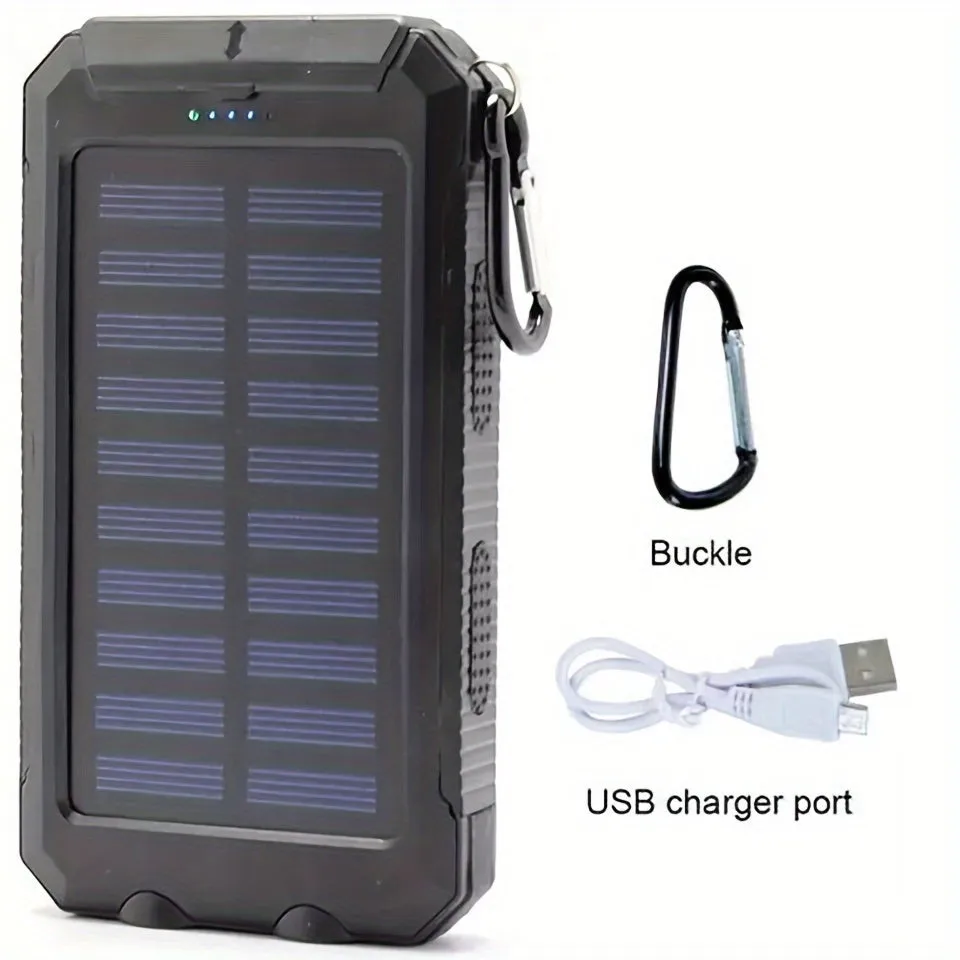 10000mAh USB Portable Charger Solar Power Bank