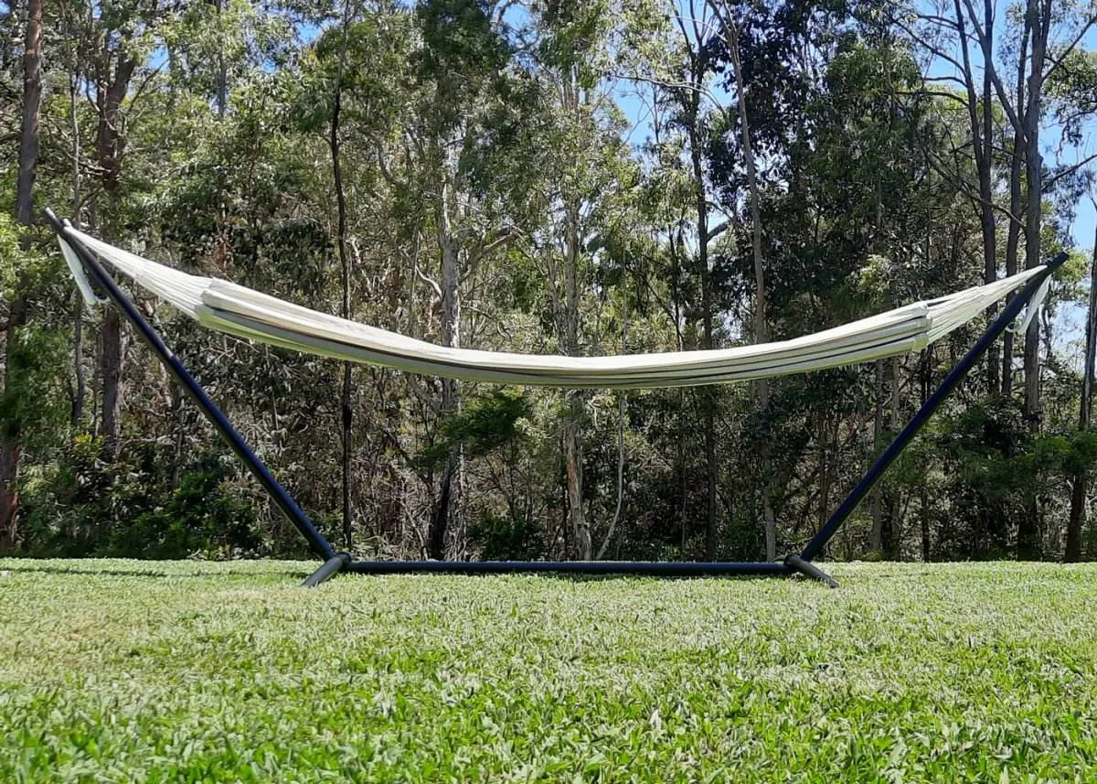 10ft Universal Steel Hammock Stand in Black