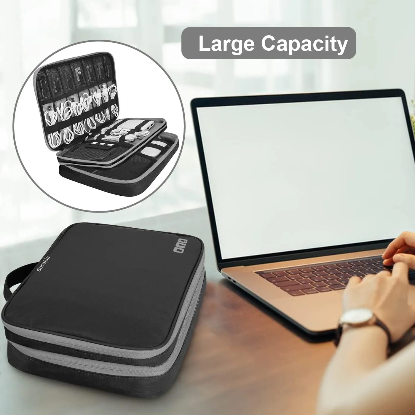 11.6'' Travel Electronic Accessories Organizer