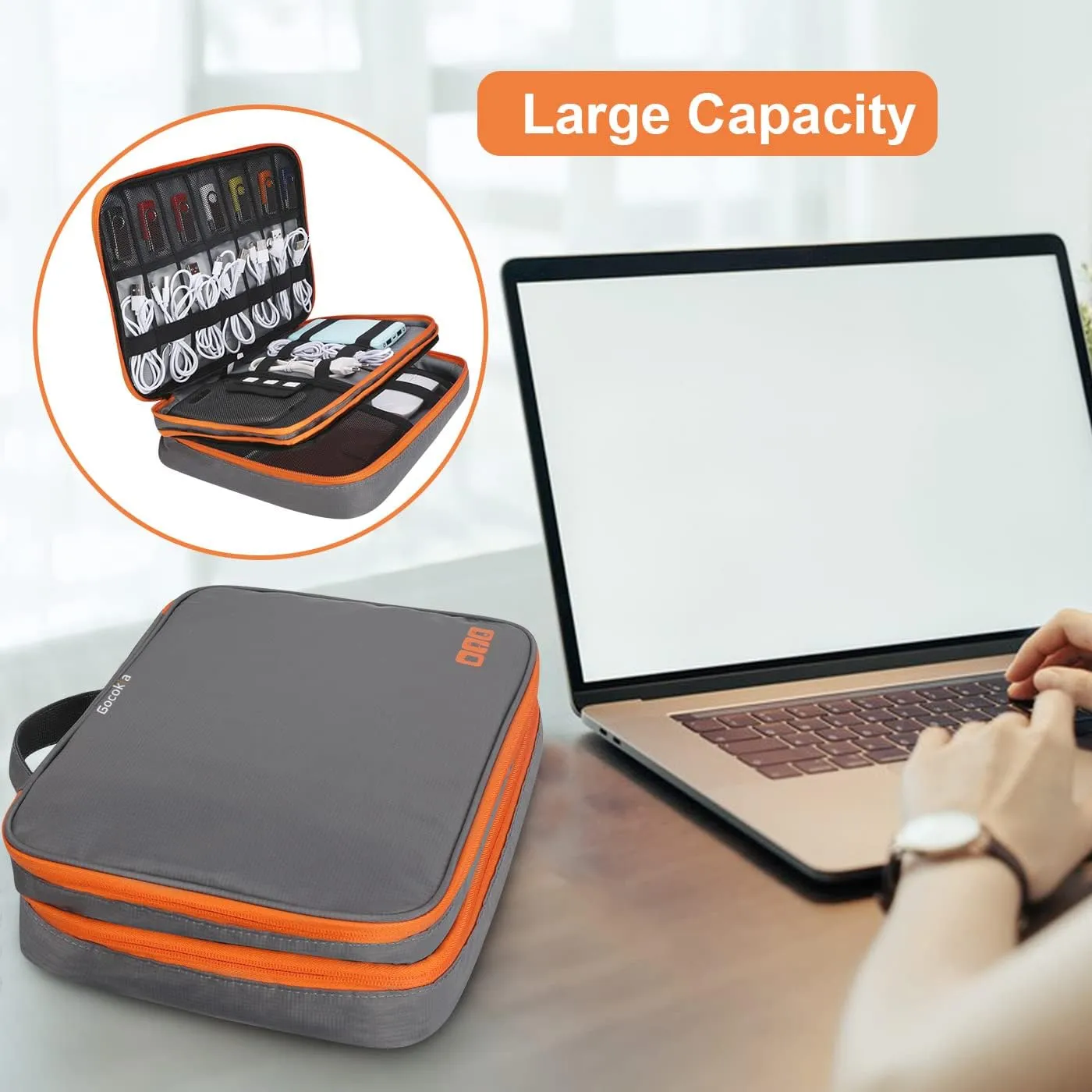 11.6'' Travel Electronic Accessories Organizer
