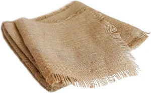 12" x 108" Fringed Edge No-Fray Burlap Runner ~ Table Runner with Fringed Edges. Perfect for Weddings, Placemat, Crafts. Decorate Without The Mess!