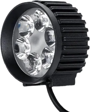 12V-80V Universal Bicycle Cycling Horn Headlight Electric Bike Front Light Waterproof Electric Bike Warning Lamp Electric Scooter Warning Lamp, black