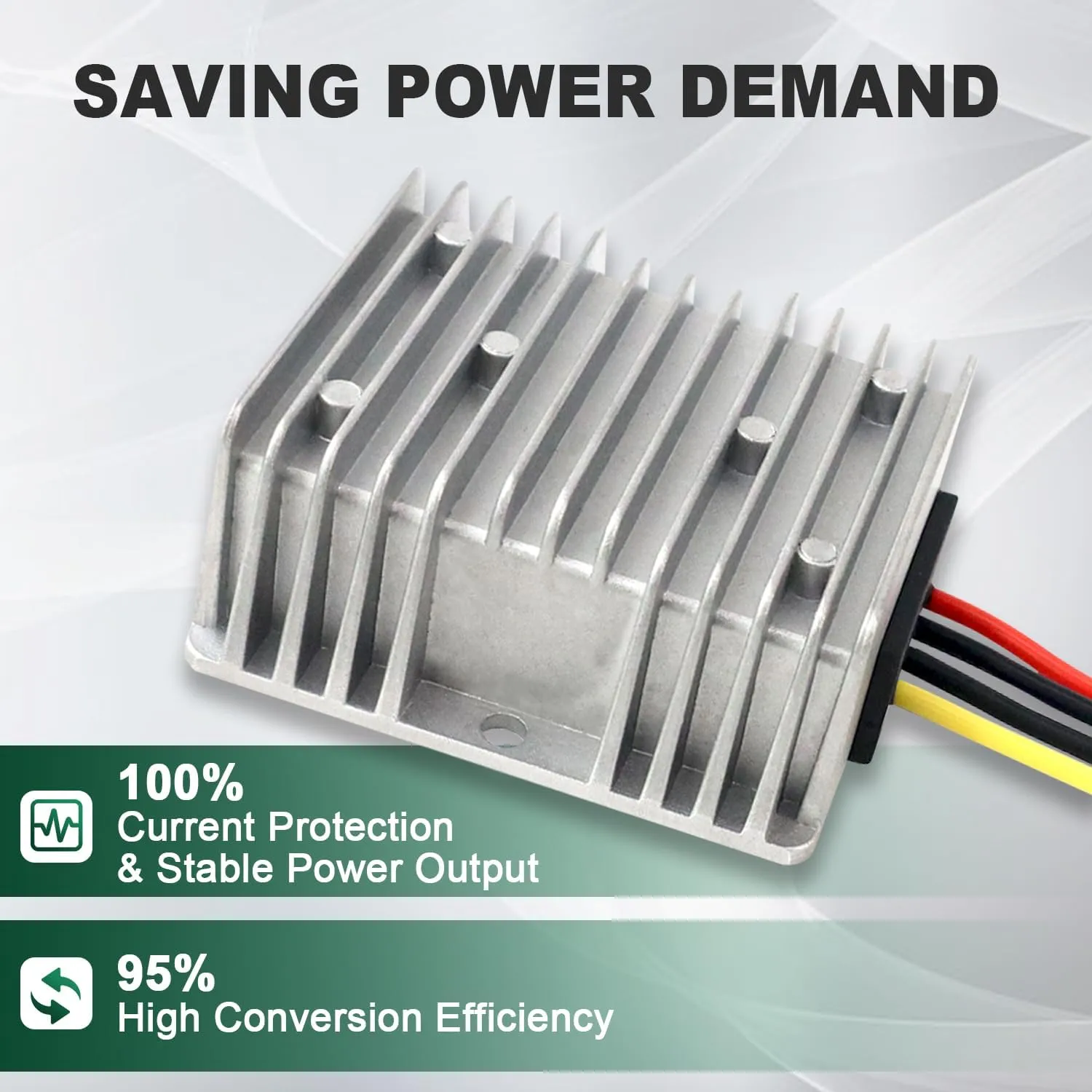 15A 180W 18V to 12V Step-Down Converter, DC 12V/24/36V Voltage Reducer Regulator for Golf Cart RC Car LED Lights DIY Toys (DC 17-36V Inputs