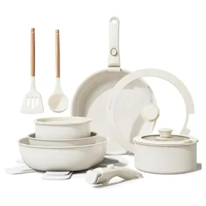 17-Piece Stain & Scratch-Resistant Ceramic Nonstick Cookware Set