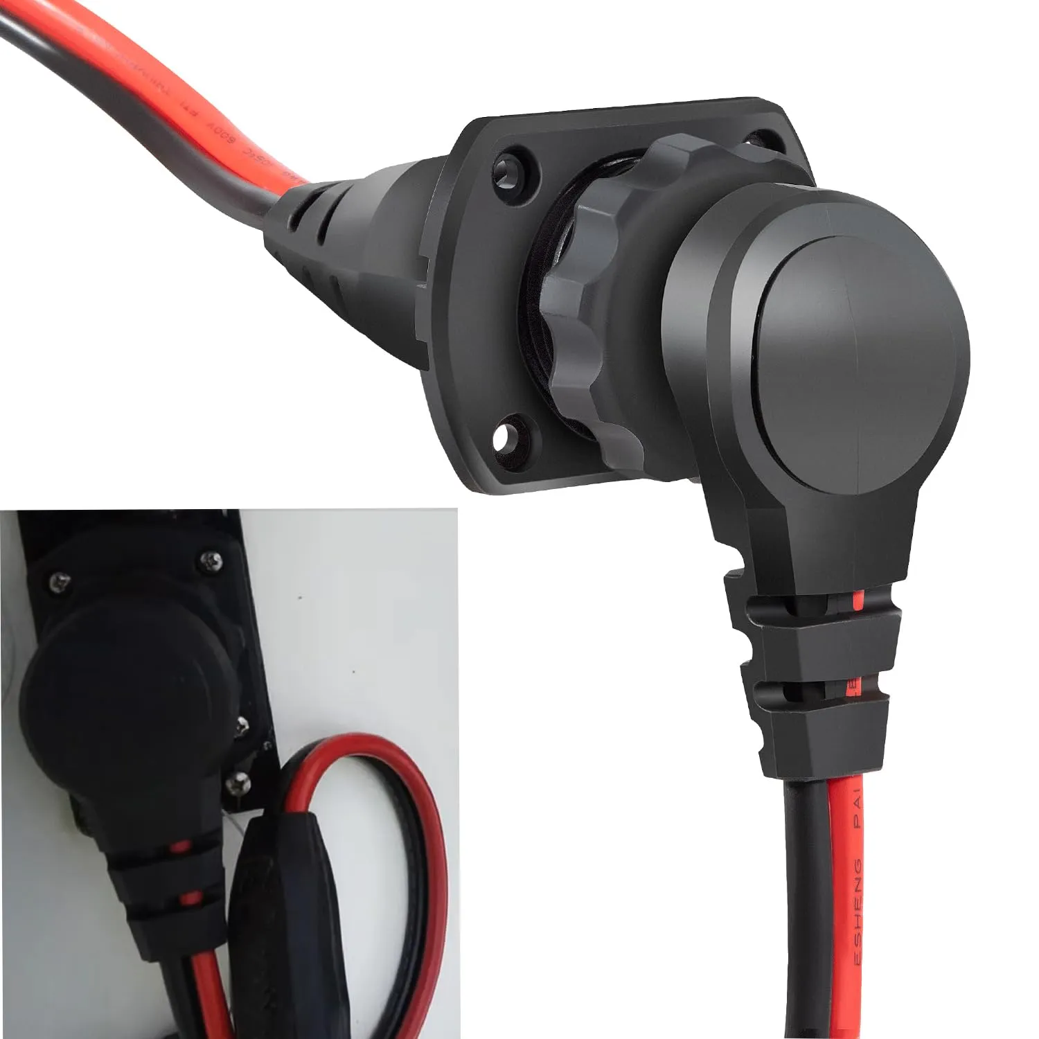 1865128 1865120 MKR-26 for Minn Kota Freshwater and Saltwater Trolling Motor Plug and Receptacle Marine Battery Accessory