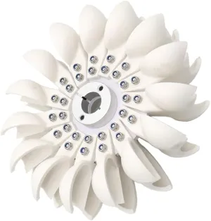 1PCS Pelton Impeller Impact Water Wheel Hydroelectric Power Generation Round Impeller DIY Hydroelectric Generator (96X29X8MM)