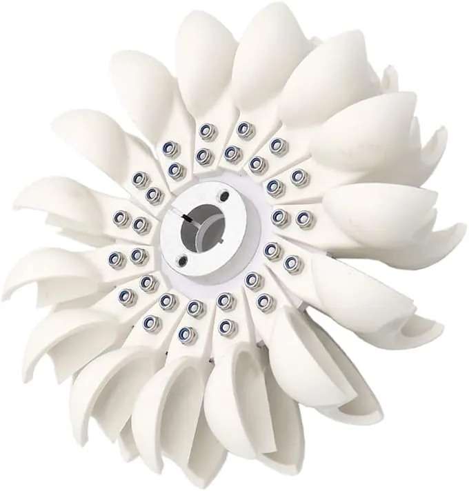 1PCS Pelton Impeller Impact Water Wheel Hydroelectric Power Generation Round Impeller DIY Hydroelectric Generator (96X29X8MM)