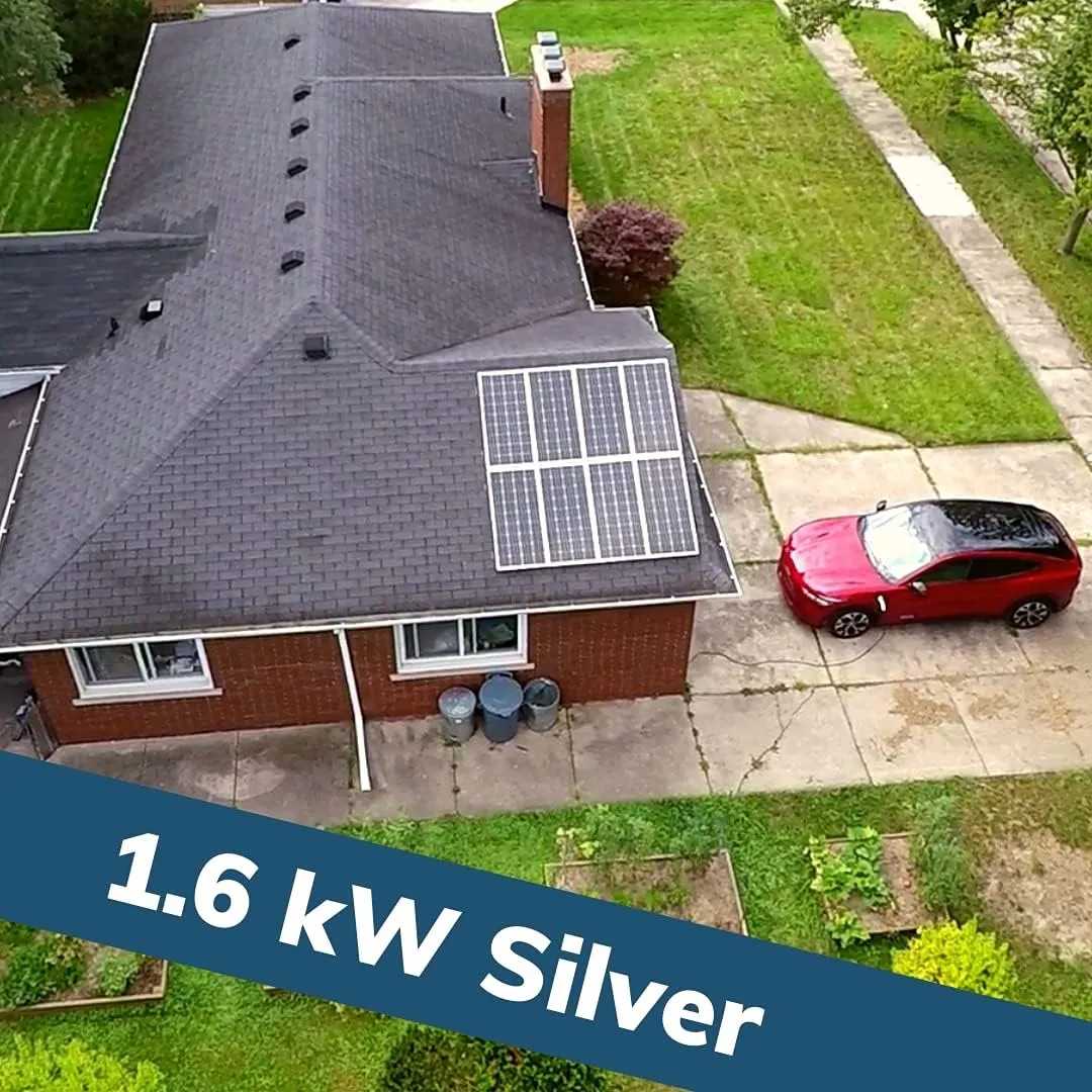 1stStepSolar DIY Solar Kit (12 Panels) – Includes Mounting, Microinverter, Monitor, and Wiring. DIY Solar Roof System for House, Garage or Shed. Plug and Play [1st Step Solar] (2400W, Silver)