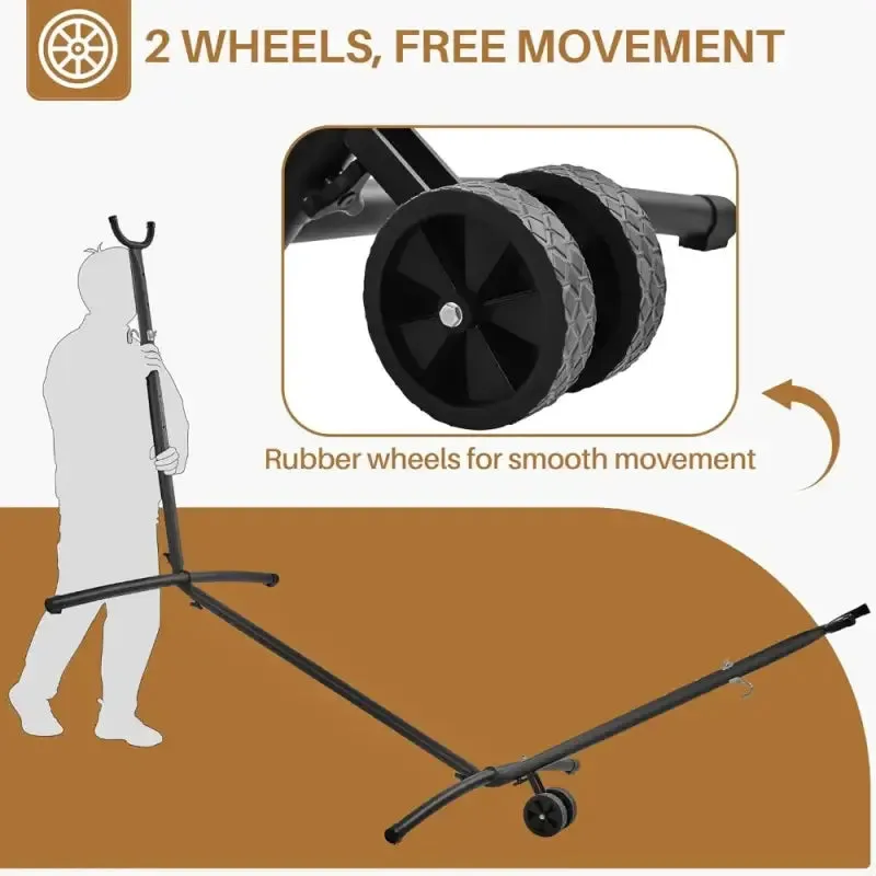 2-Person Hammock & Wheeled Stand Set