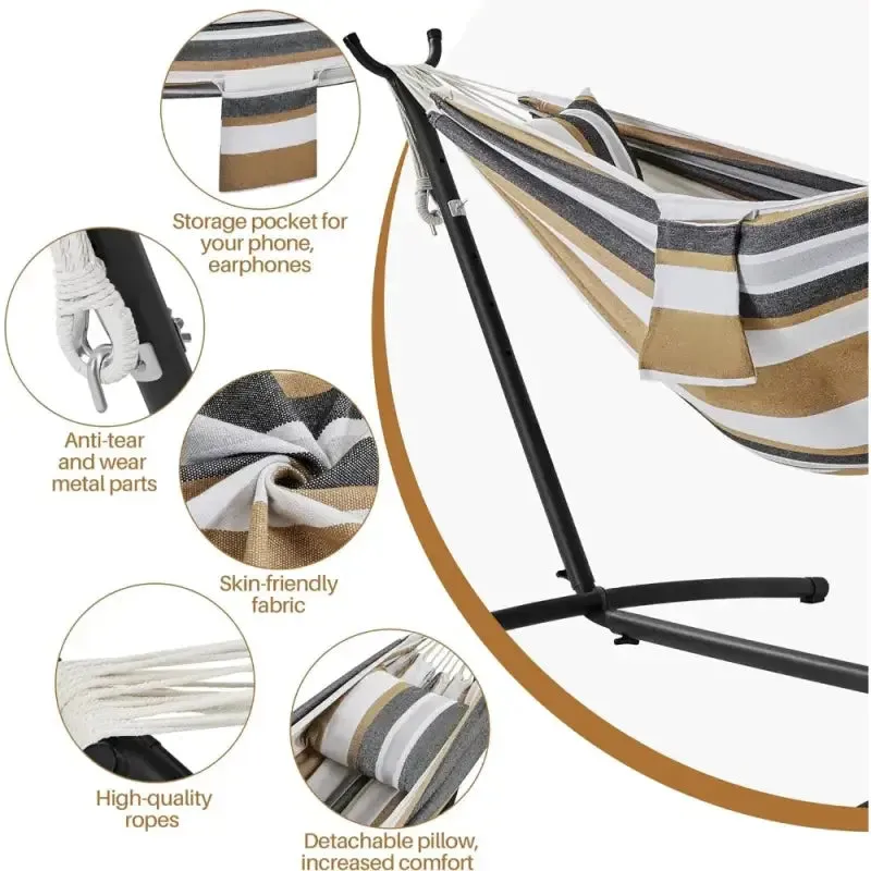2-Person Hammock & Wheeled Stand Set