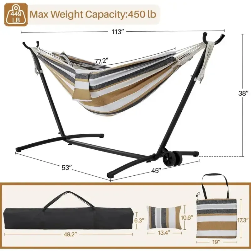 2-Person Hammock & Wheeled Stand Set