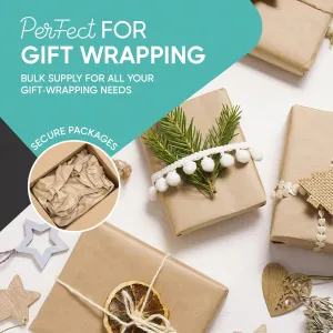 2 Rolls PACK - Brown Kraft Paper Made in USA 17.75” x 1200” Per Roll (200 feet) Ideal for Gift Wrapping, Art, Craft, Packing, Shipping, Floor Covering, Dunnage, Table Runner, 100% Recycled Material