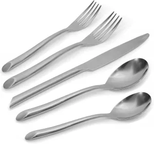 20-Piece Silverware Set, Stainless Steel Flatware Set, Cutlery Set Matte Finishing Dishwasher Safe, Service for 4