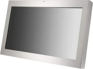 24" IP69K Waterproof Rugged Stainless Steel All-Weather Sunlight Readable LCD Display Monitor with HDMI, DVI & VGA Inputs - High Temperature, High Pressure Washdown and Spraydown Tolerant