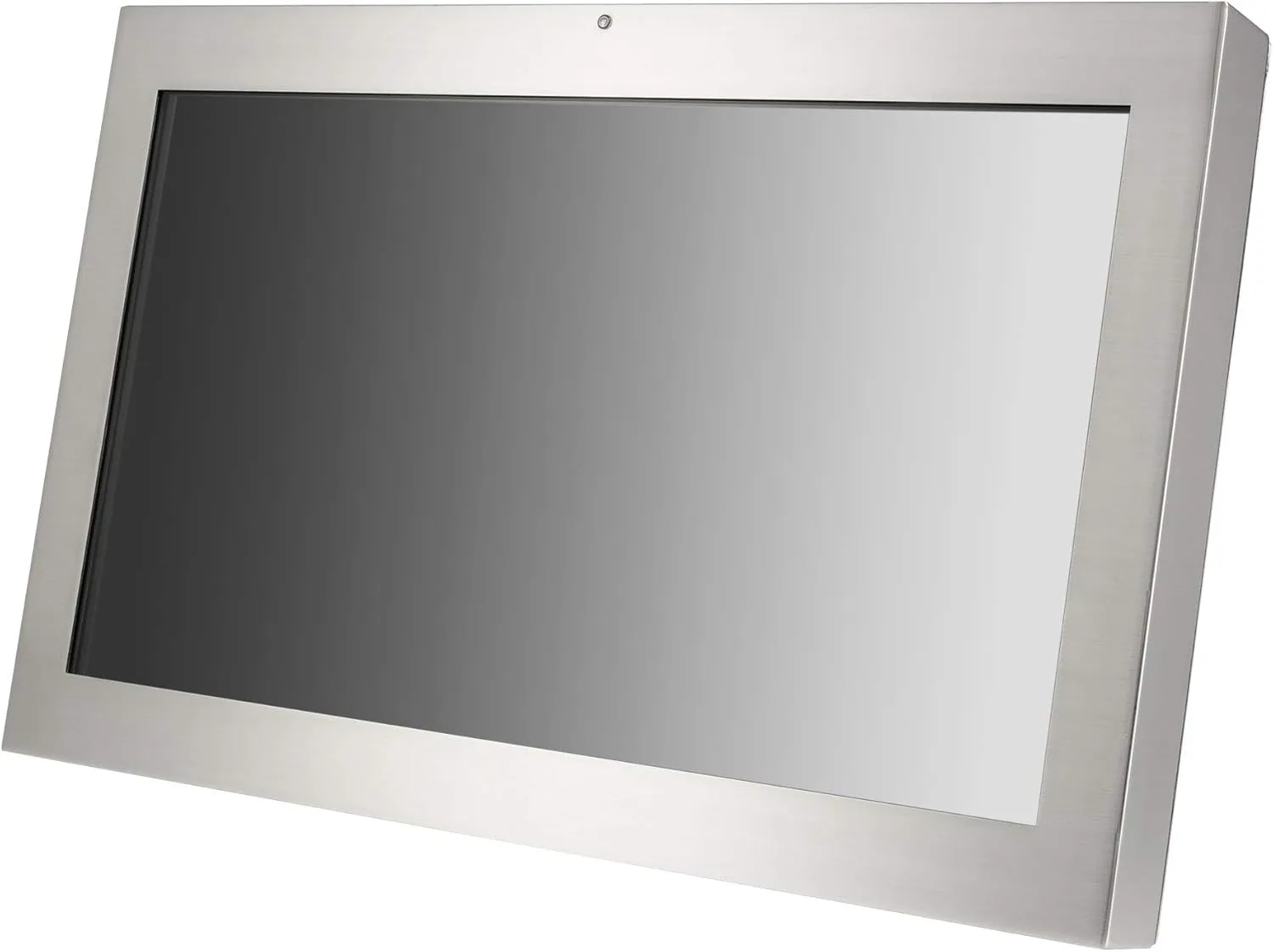 24" IP69K Waterproof Rugged Stainless Steel All-Weather Sunlight Readable LCD Display Monitor with HDMI, DVI & VGA Inputs - High Temperature, High Pressure Washdown and Spraydown Tolerant
