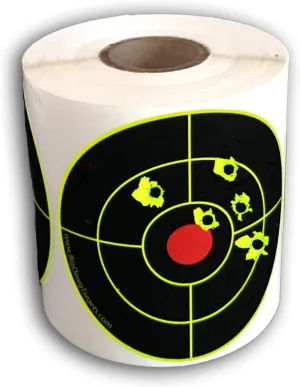 250 Target Roll - 3" Inch Adhesive Splatter Target