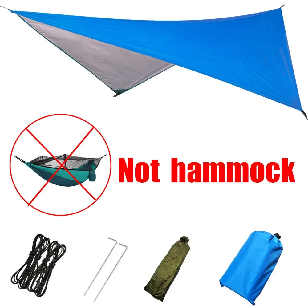260x140cm Double Camping Hammock with Mosquito Net and Rain Tarp
