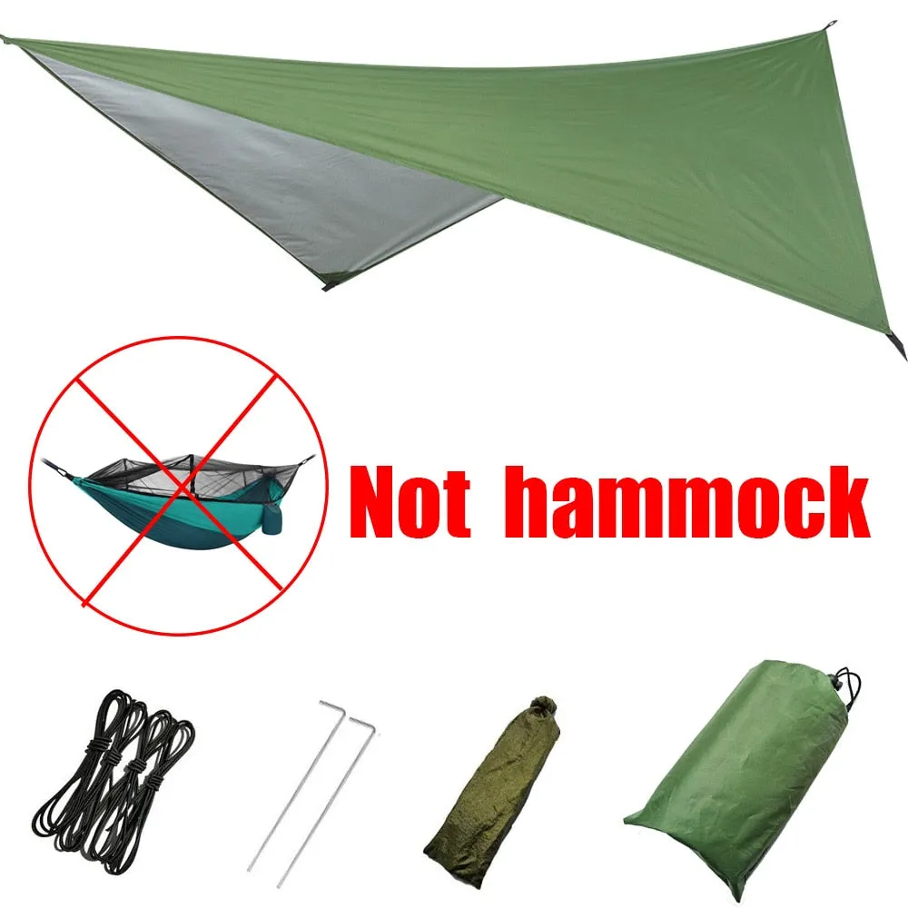 260x140cm Double Camping Hammock with Mosquito Net and Rain Tarp