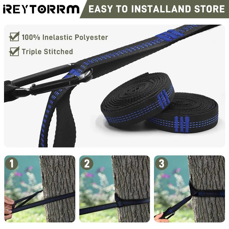 260x140cm Double Camping Hammock with Mosquito Net and Rain Tarp