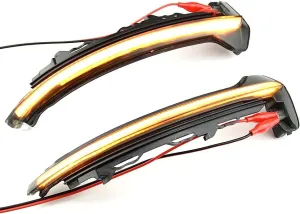 2pcs LED Dynamic Turn Signal Side Mirror Indicator Sequential Light Compatible with Au-di TT TTS TT RS MK3 8S 2015-2020 R8 2016-2020