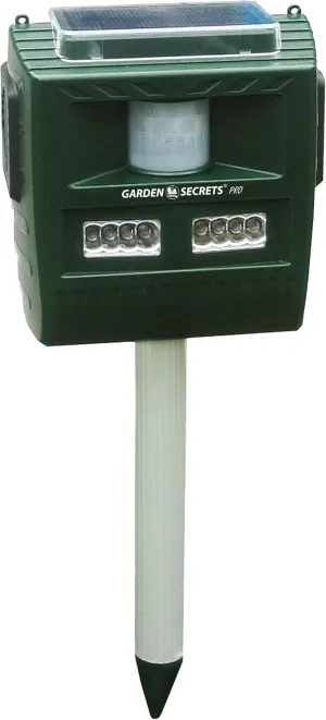 3-in-1 Professional ULTRASONIC ANIMAL REPELLENT, Deer Raccoon Rabbit Skunk Possum Bear etc. deterrent, Keep the pests away from your property within 2-4 weeks, whole year full warranty!