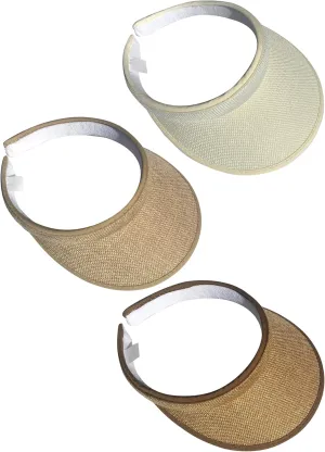 ​3 Pieces Clip On Visors Women Men Visor Sun Hats Hat Outdoor Sports Golf Beach Travel Tennis Cap