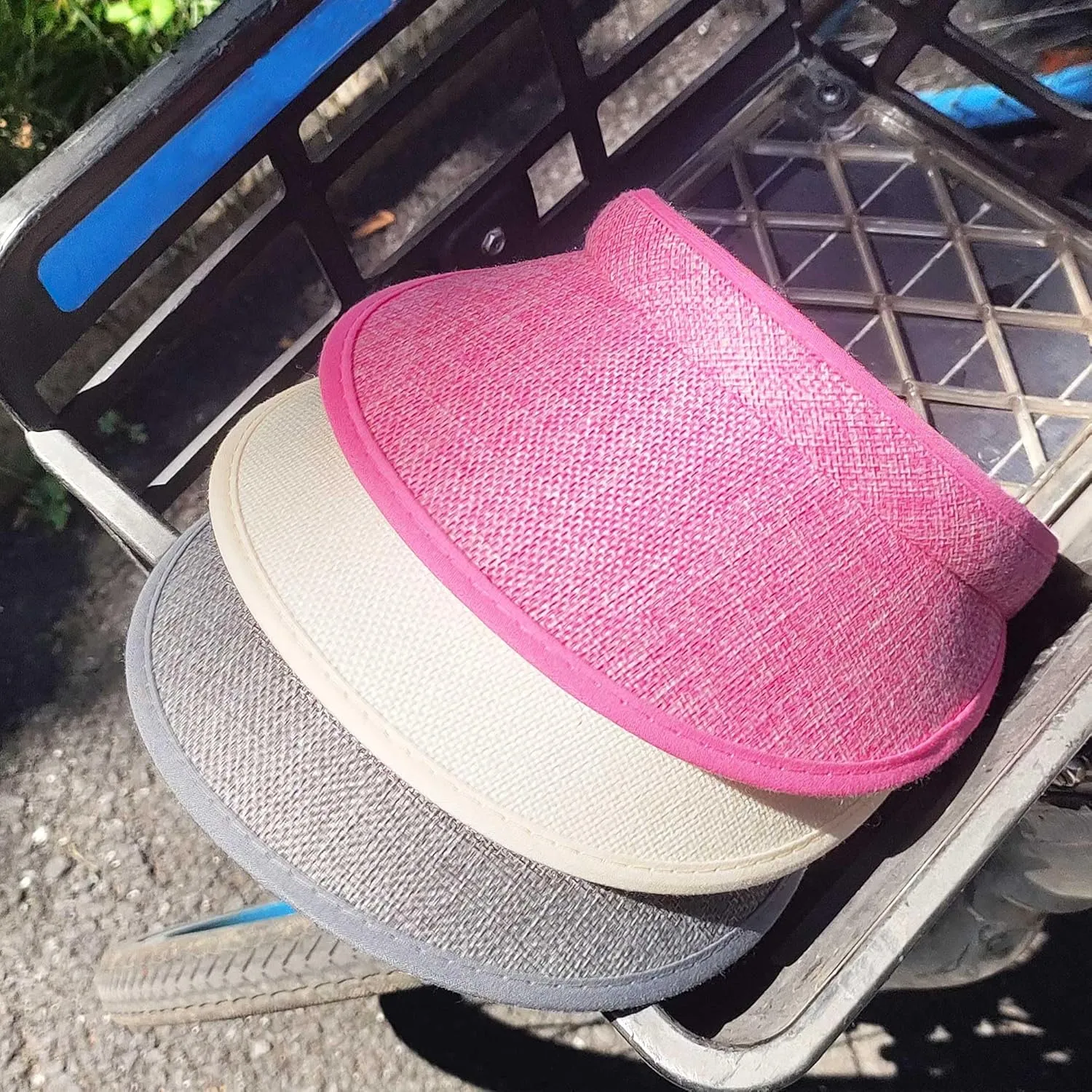 ​3 Pieces Clip On Visors Women Men Visor Sun Hats Hat Outdoor Sports Golf Beach Travel Tennis Cap
