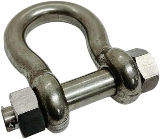 316 Stainless Steel Drop Forged 1" Bolt Pin Anchor Shackle 10000Lb WLL