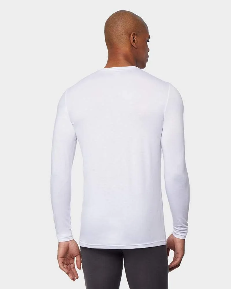 32 Degrees Heat Mens Performance Thermal Lightweight Baselayer Vneck Long Sleeve Top