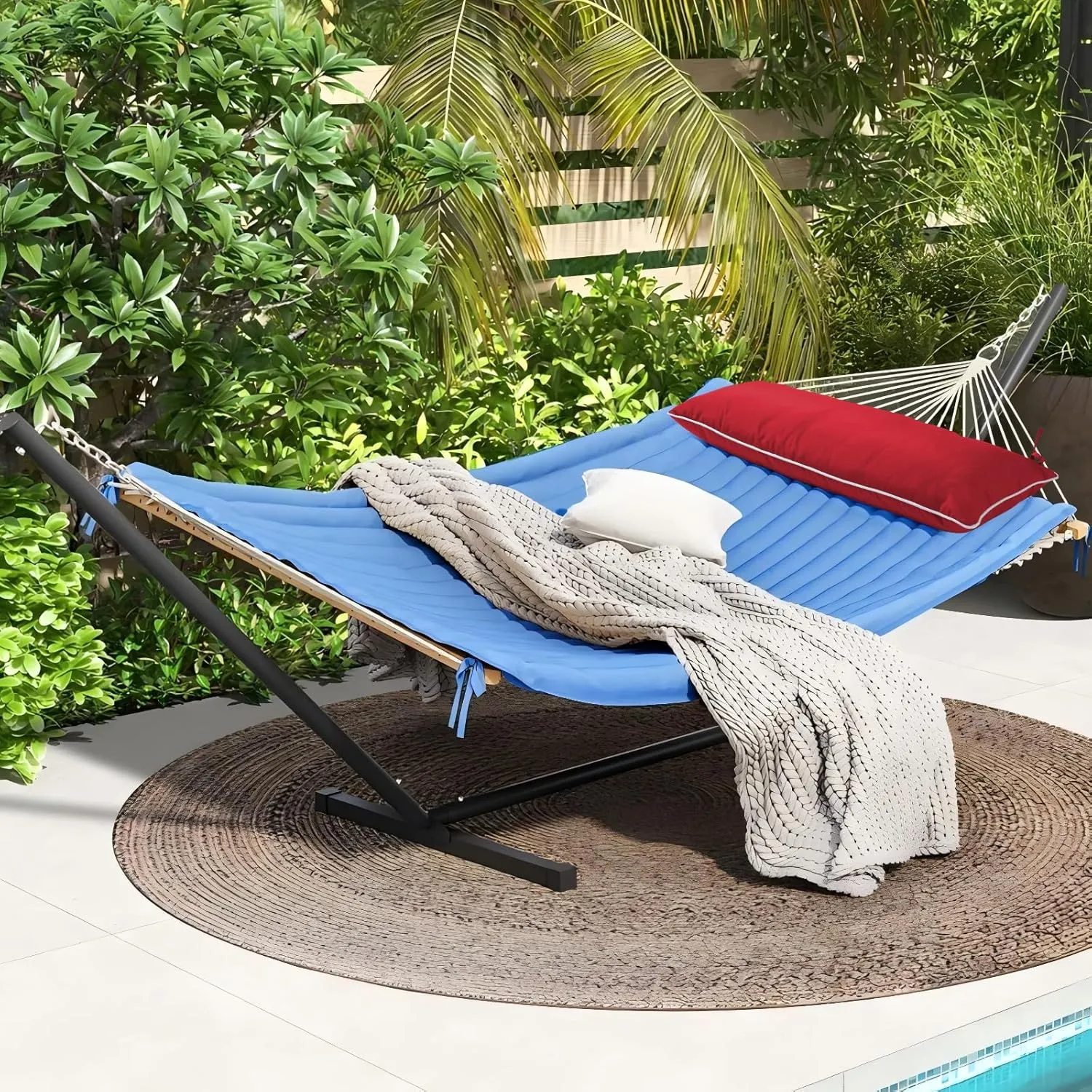 36 inch Hammock Pillow for Net Company,Extra Large Outdoor Hammock Pillow with Ties