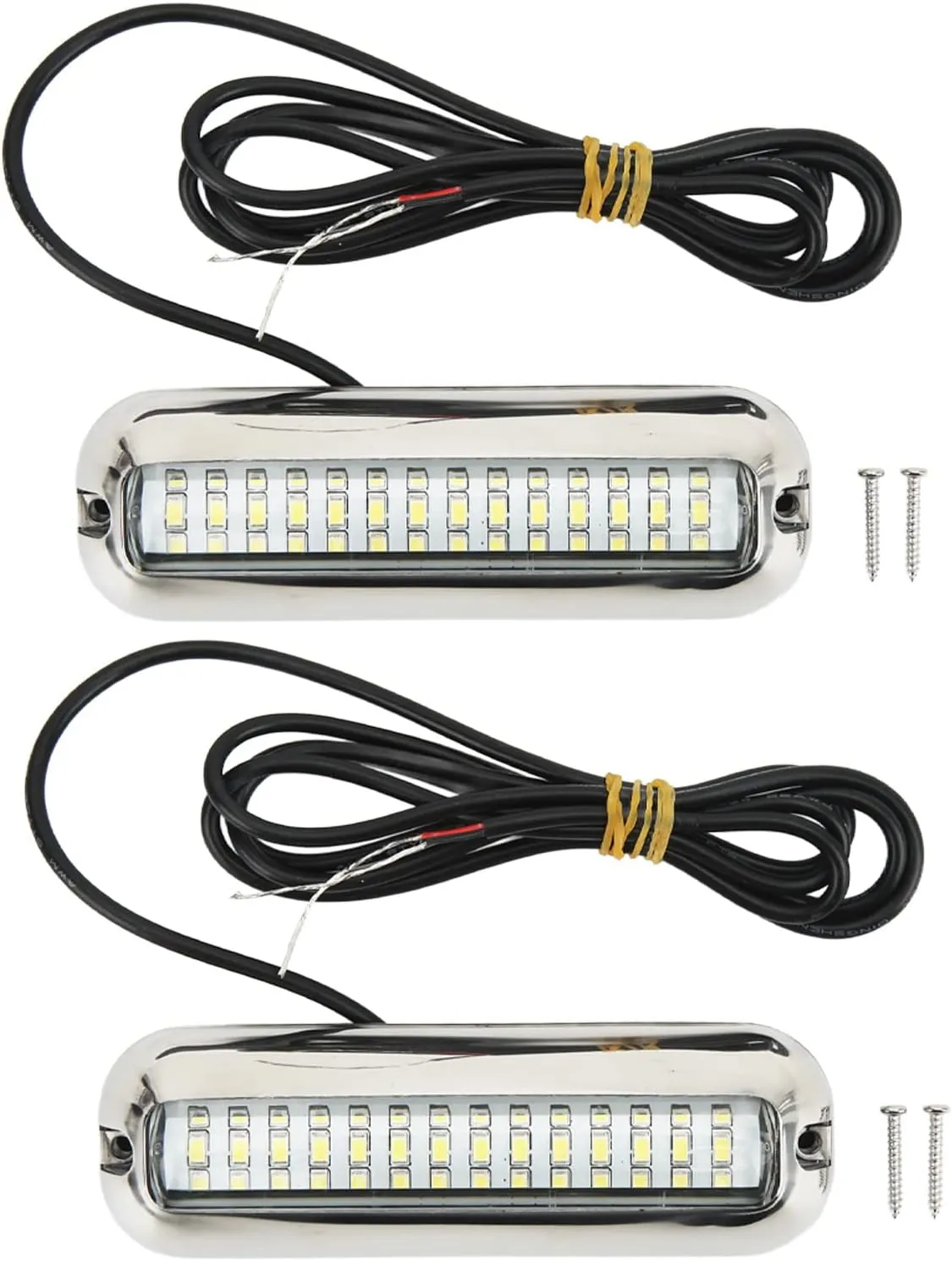 42 Marine LED Lights,. Waterproof derwater LED Boat Lights, Waterproof 10 To 30V Drain Plug Light for Yachts, Fishing Boats, Kayaks, Swimming Pools(White light)