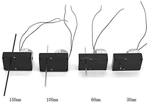 4pcs Gear Motor DC 3V 6V 330rpm 540rpm Long Shaft Mini Electric Motors Reducer DC6V Solar Toy Moter DC3V DIY Science Model - (Speed(RPM): Shaft length 30mm)