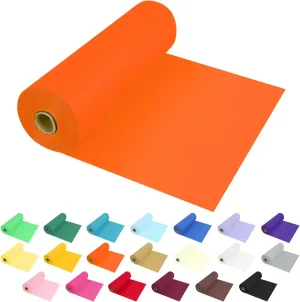 54 Inch X 300 Feet Plastic Table Cover Roll Premium Disposable Plastic Tablecloth for All Type/Shape Tables | Picnic, Party, Banquet, Birthdays, Weddings (Orange, 54 Inch X 300 Feet)