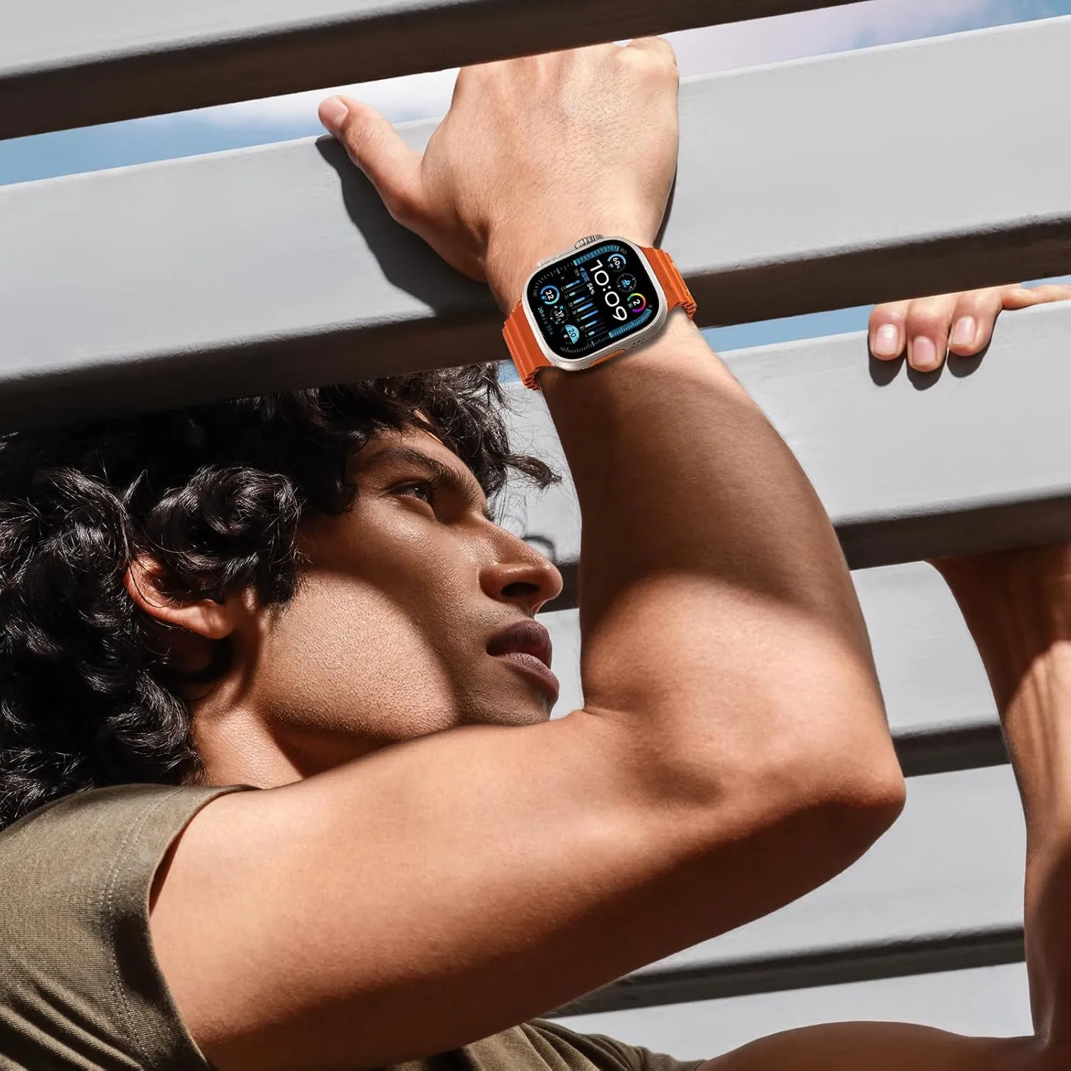 6 Pack Sport Bands - Compatible with Apple Watch Ultra/Ultra 2/Series 4/5/6/7/8/9 44mm 45mm 46mm Men/Women Breatherable Trail/Alpine/Ocean Bands
