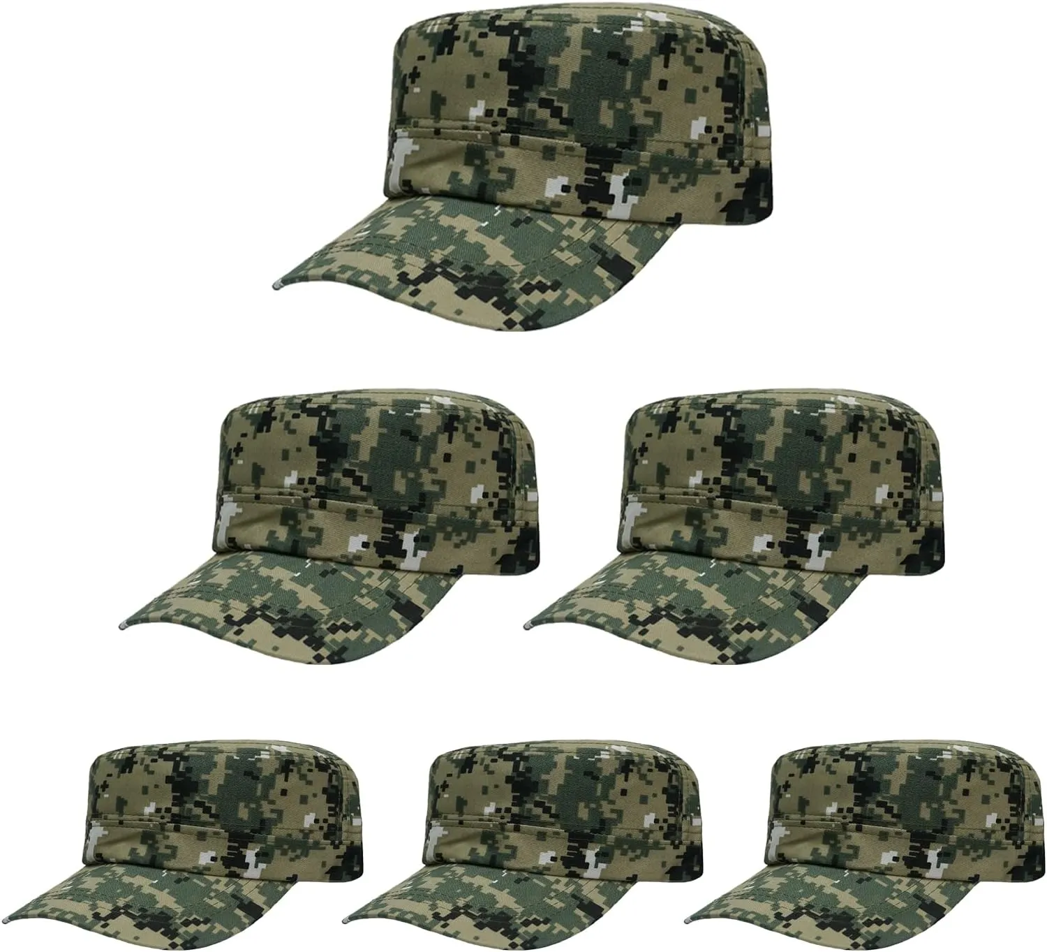 6 Pcs Kids Birthday Party Hat,Cadet Army Military Decorations Cap,Gift Soldier Retired,Bulk Helmet Camo Costume Favors