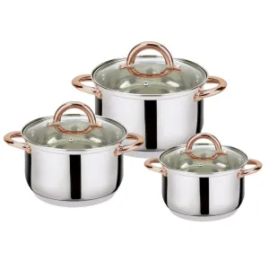 6-Piece: Stainless Steel Casserole Set
