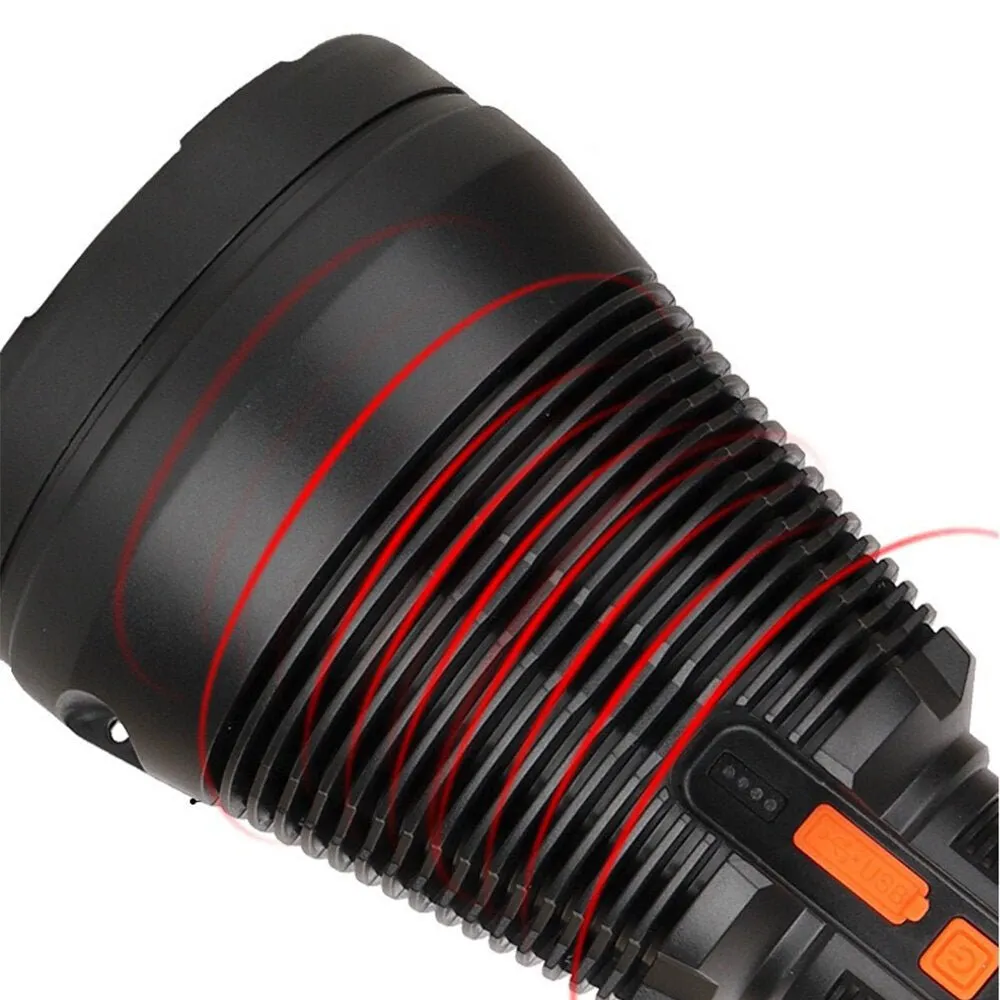 8000MA Supportive policies High-intensity 8000MAH 1800LM CRONY TYPE-C rechargeable Timely shipping W5118 flashlight 18650