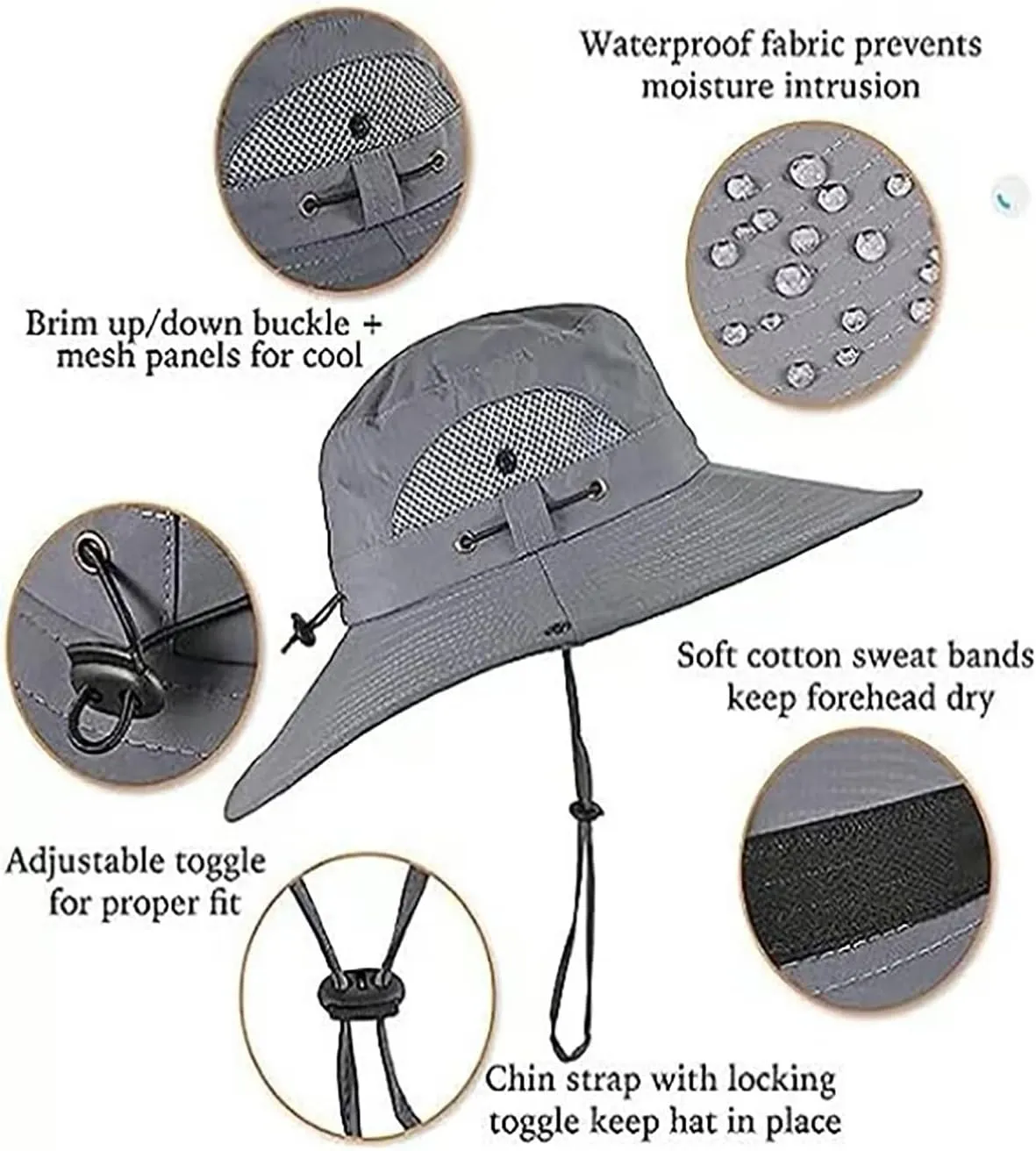 Accustomas Solar Hat,Colitt - Fishing Hat with Built in Fan,Solar Fan Hat,Summer Cooling Ultralight Wide Brim Outdoor Hats