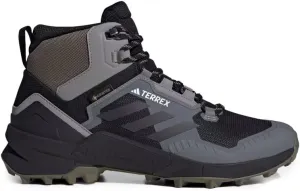 Adidas Terrex Swift R3 Mid Gore-Tex Hiking Shoes, Men's, Core Black/Carbon/Charcoal Solid Grey, US 9.5 M