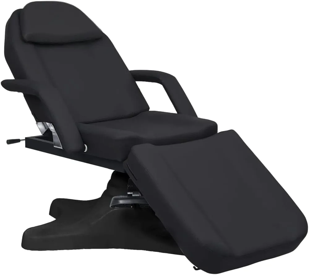Adjustable Massage Table for Spa Treatments, Comfort Foam Padding, Gas Lift Mechanism, Black
