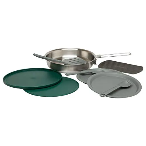 Adventure Camping Stainless Steel Cook Set with Locking Handle