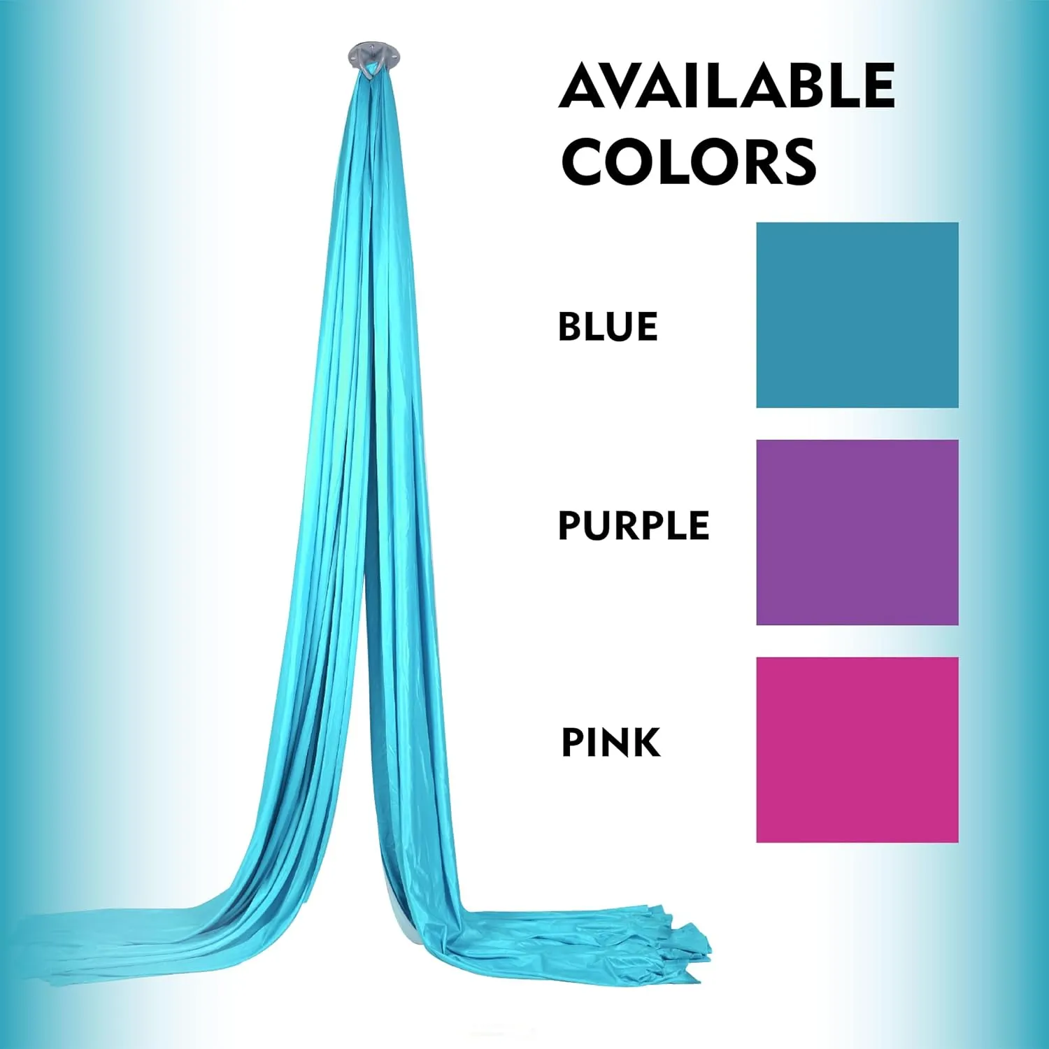 Aerial Silks Kit - 2 Daisy Chains, 2 Stainless Steel Carabiners, 8 Expansion Screws for Concrete Structure, 2 Ceiling Brackets for Aerial Arts & Soft