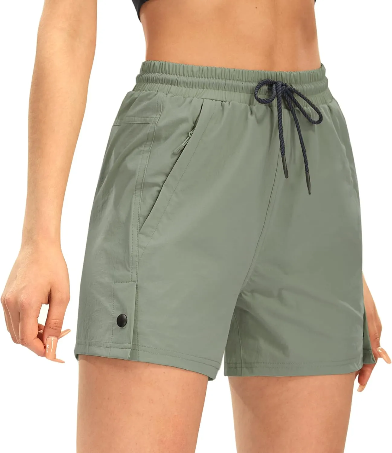 AFITNE Women's 4" Hiking Shorts Quick Dry Lightweight Outdoor Shorts Travel Athletic Golf Shorts with Pockets Water Resistant