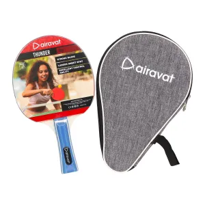 Airavat Thunder 7302 Table Tennis Racquet | Professional Ping Pong Bat for Speed & Spin | Lightweight TT Paddle for All Levels